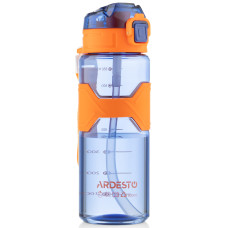 Пляшка для води ARDESTO Fitness 800мл, пластик, синій