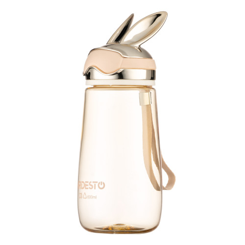 Пляшка для води ARDESTO Bunny 600мл, пластик, жовтий