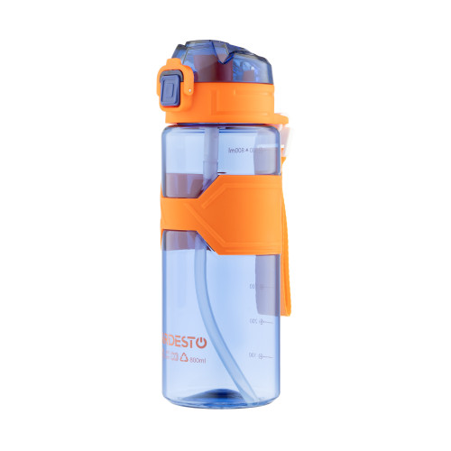 Пляшка для води ARDESTO Fitness 800мл, пластик, синій
