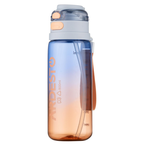 Пляшка для води ARDESTO Gym 800мл, пластик, блакитний