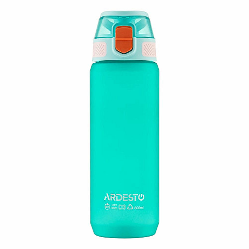 Бутылка для воды ARDESTO Matte 800мл, пластик, голубой