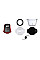Подрібнювач Russell Hobbs Desire Red, 200Вт, чаша-500мл, скло, корпус-пластик, червоний