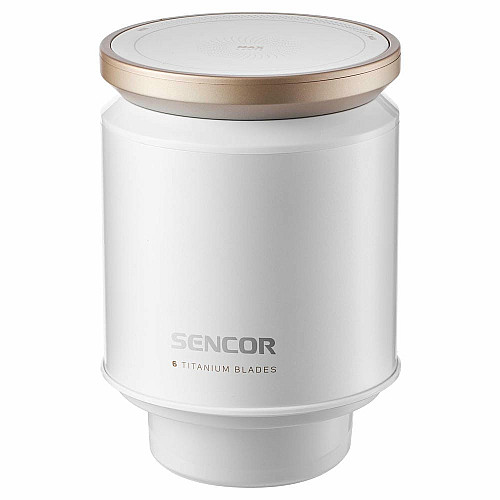 Подрібнювач Sencor, 800 Вт, 6 лез, чаша-3 л., скло, білий