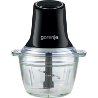 Подрібнювач Gorenje, 500Вт, чаша-1000мл, скло, чорний