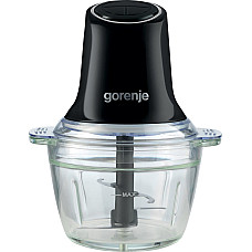 Подрібнювач Gorenje, 500Вт, чаша-1000мл, скло, чорний