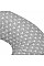 Подушка ортопедическая ARDESTO Sleepwell Travel, 34х29х10см, для шеи, пена мемори, серый
