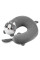 Подушка для шиї ARDESTO Travel Grey Cat 28х28см, поліуретанова піна, сірий
