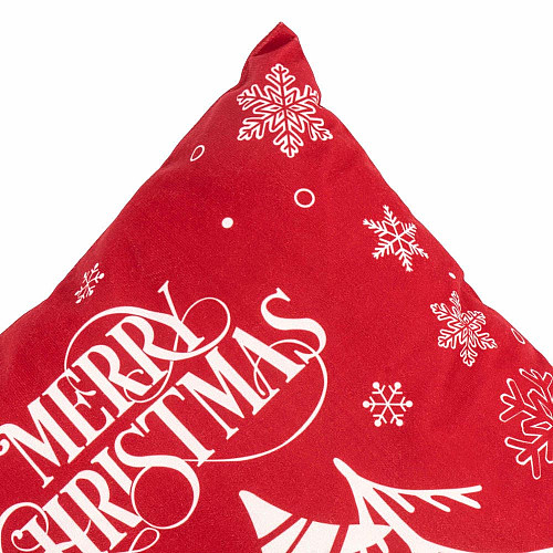 Подушка декор. ARDESTO Christmas 45х45см, 100% поліестер, червоний