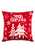 Подушка декор. ARDESTO Christmas 45х45см, 100% поліестер, червоний