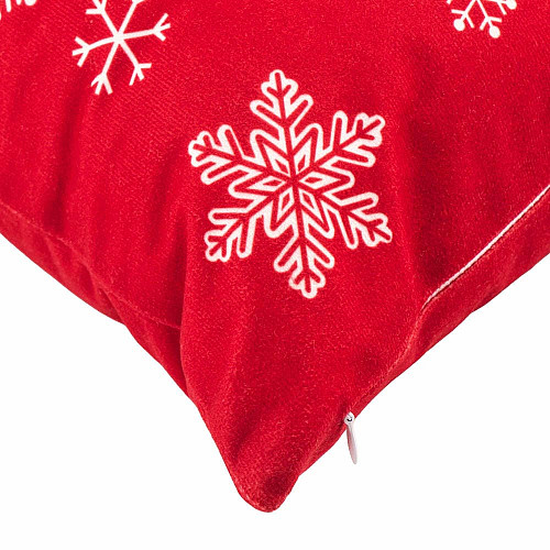 Подушка декор. ARDESTO Christmas 45х45см, 100% поліестер, червоний