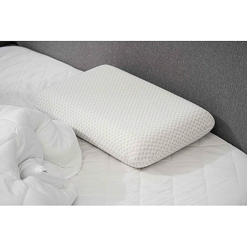 Подушка ортопедическая ARDESTO Sleepwell, 60х40х12см, классическая прямоугольная, пена мемори, белый