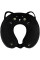 Подушка для шиї ARDESTO Travel Black Cat 30х30см, поліуретанова піна, чорний