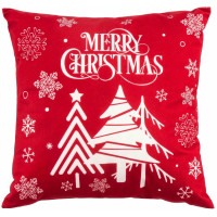 Подушка декор. ARDESTO Christmas 45х45см, 100% поліестер, червоний