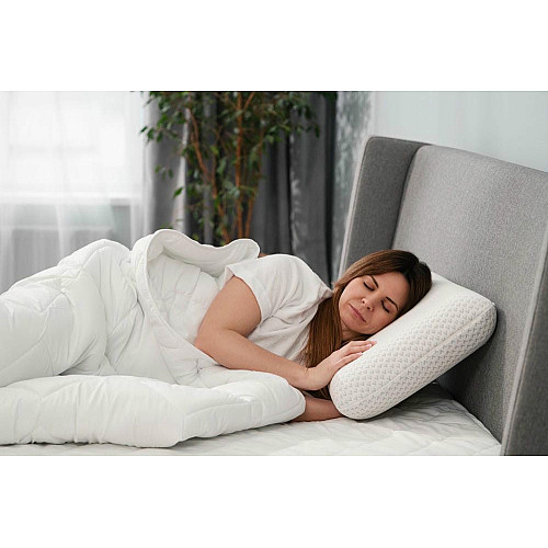 Подушка ортопедическая ARDESTO Sleepwell, 60х40х12см, классическая прямоугольная, пена мемори, белый