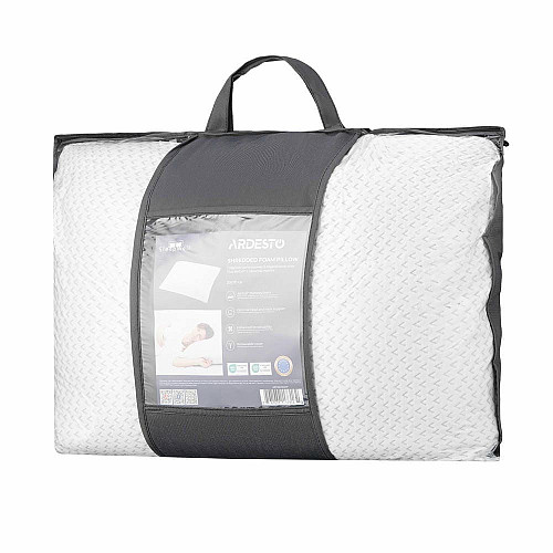 Подушка ортопедическая ARDESTO Sleepwell, 50х70см, прямоугольная, пена мемори, белый