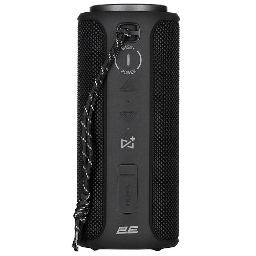 Акустична система 2E SoundXTube2 TWS, MP3, Wireless, Waterproof Black