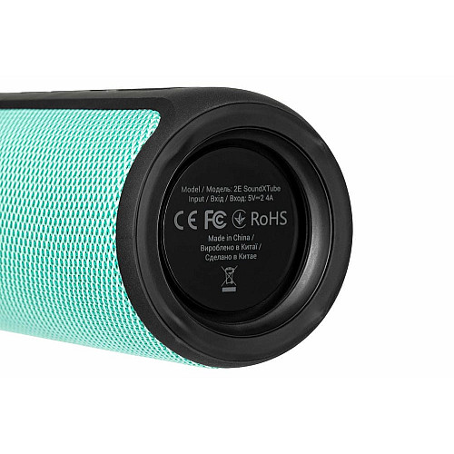 Акустическая система 2E SoundXTube TWS, MP3, Wireless, Waterproof Turquoise