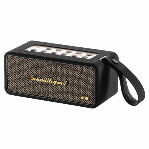 Портативна акустична система 2E SoundLegend 80Вт, BT 5.3, TWS, FLAC, MP3, WAV, EQ, PowerBank, IPX6, RGB, Чорний