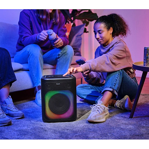 Портативная акустическая система Trust Azura 50Вт, 1.0, ВТ 5.2, TWS, MP3, IPX4, RGB, Черный