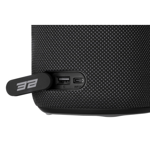 Портативна акустична система 2E SoundXDrum 50Вт, BT 5.3, TWS, RGB, PowerBank, IPX7, Чорний