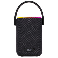 Портативна акустична система 2E SoundXDrum 50Вт, BT 5.3, TWS, RGB, PowerBank, IPX7, Чорний