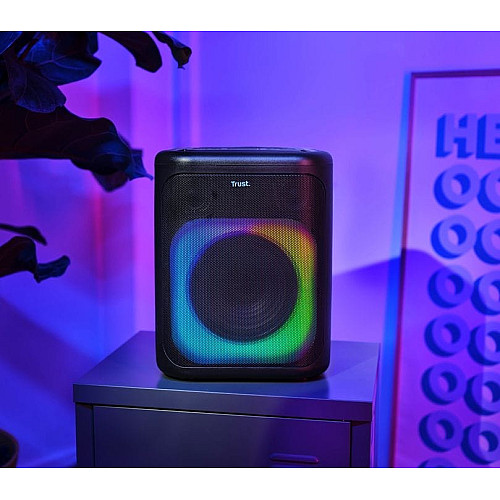 Портативная акустическая система Trust Azura 50Вт, 1.0, ВТ 5.2, TWS, MP3, IPX4, RGB, Черный