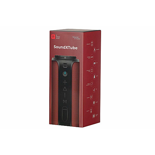 Акустична система 2E SoundXTube TWS, MP3, Wireless, Waterproof Red