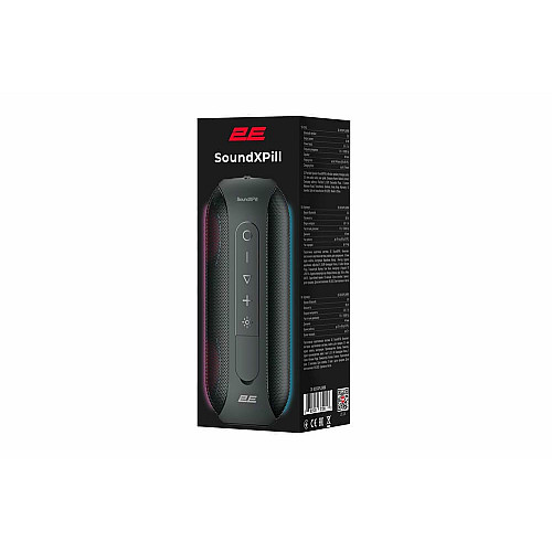 Акустична система 2E SoundXPill TWS, MP3, Wireless, Waterproof Black