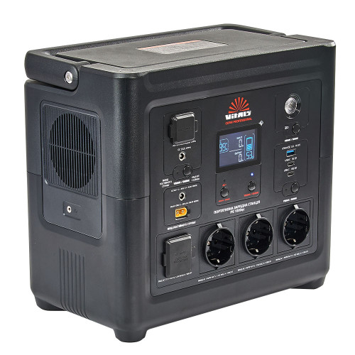 Портативна електростанція Vitals Professional PS 1000qc, 1200Вт, 835Вт/год, LifePo4, 10кг