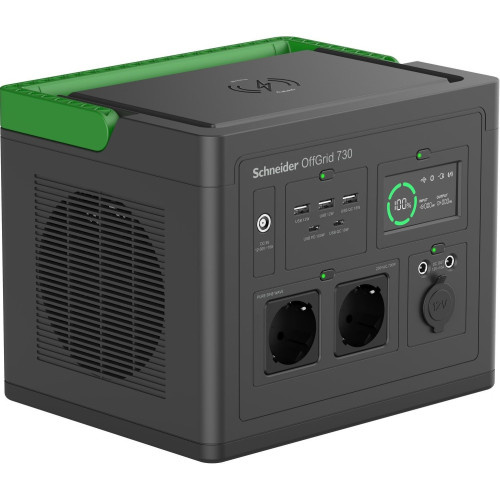 Портативна електростанція Schneider Electric OffGrid Portable Power Station 730, 700 Вт, 738 Вт/год, Wireless Charge