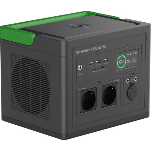 Портативна електростанція Schneider Electric OffGrid Portable Power Station 500, 500 Вт, 517 Вт/год, Wireless Charge