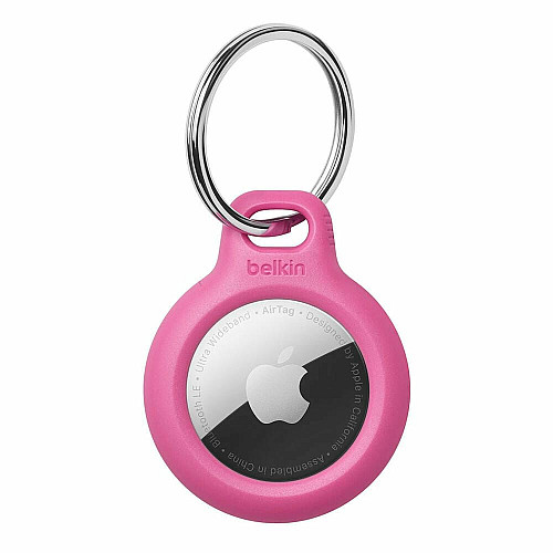 Держатель Belkin Secure Holder with Key Ring AirTag, розовый