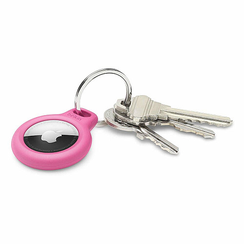 Держатель Belkin Secure Holder with Key Ring AirTag, розовый