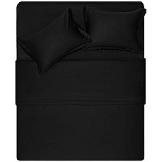 Підковдра ARDESTO Mix&Match Premium, 200х220см, 100% бавовна, сатин, чорний