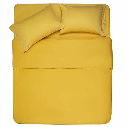 Простирадло ARDESTO Mix&Match, 240x260см, 100% бавовна, сатин, жовтий