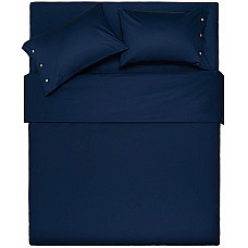 Простирадло ARDESTO Mix&Match, 240x260см, 100% бавовна, сатин, синій