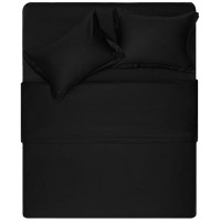Простирадло ARDESTO Mix&Match Premium, 240x260см, 100% бавовна, сатин, чорний