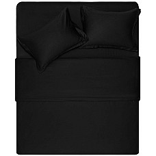 Простирадло ARDESTO Mix&Match Premium, 240x260см, 100% бавовна, сатин, чорний