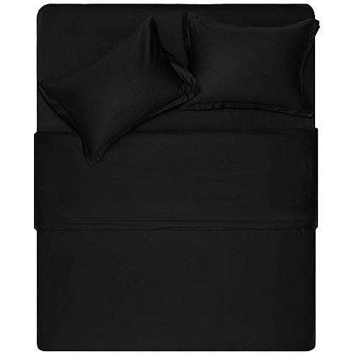 Простыня ARDESTO Mix&Match Premium, 240x260см, 100% хлопок, сатин, черный
