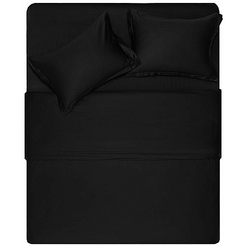 Простыня ARDESTO Mix&Match Premium, 180х240см, 100% хлопок, сатин, черный