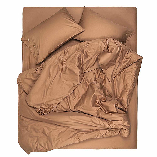 Підковдра ARDESTO Mix&Match, 160х220см, 100% бавовна, сатин, коричневий