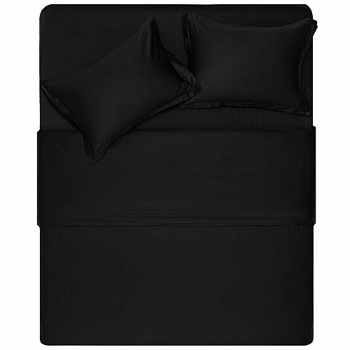 Підковдра ARDESTO Mix&Match Premium, 200х220см, 100% бавовна, сатин, чорний