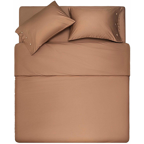 Простирадло ARDESTO Mix&Match, 240x260см, 100% бавовна, сатин, коричневий