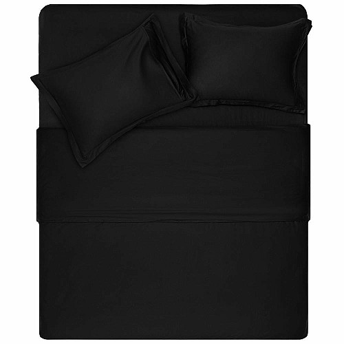 Підковдра ARDESTO Mix&Match Premium, 160х220см, 100% бавовна, сатин, чорний