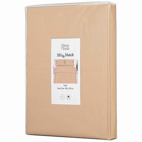 Підковдра ARDESTO Mix&Match, 160х220см, 100% бавовна, сатин, бежевий