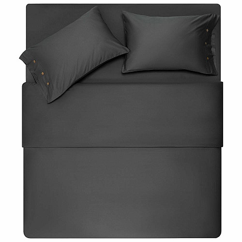 Простирадло ARDESTO Mix&Match Premium, 240x260см, 100% бавовна, сатин, сірий