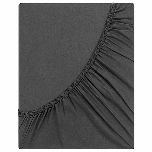 Простыня на резинке ARDESTO Mix&Match Premium, 160х200+30см, 100% хлопок, сатин, серый