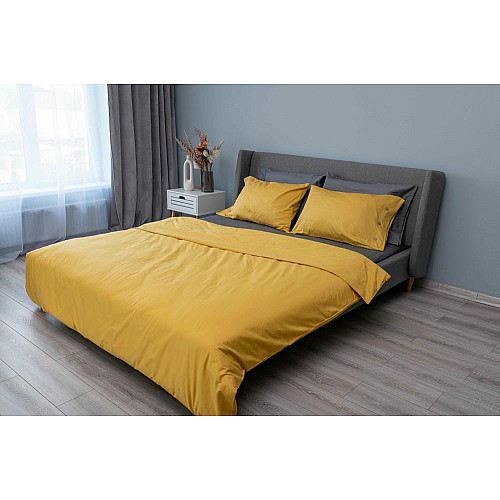 Підковдра ARDESTO Mix&Match, 200х220см, 100% бавовна, сатин, жовтий