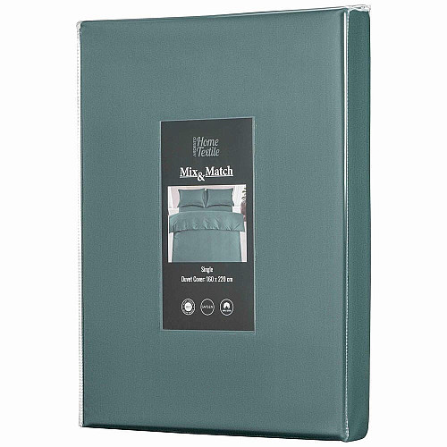 Підковдра ARDESTO Mix&Match Premium, 160х220см, 100% бавовна, сатин, зелений