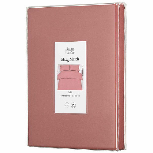 Простыня ARDESTO Mix&Match, 240x260см, 100% хлопок, сатин, коричневый светлый